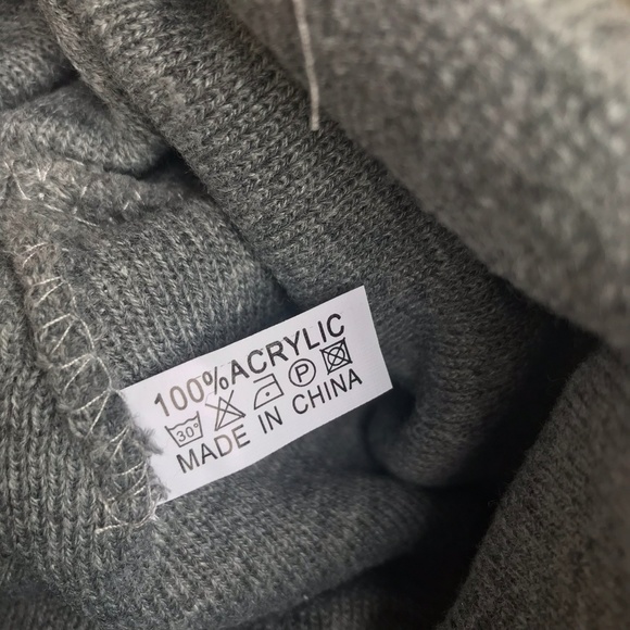 SUCKS TO SUCK Hat Watch Cap Boggan Toboggan Gray - Picture 3 of 4